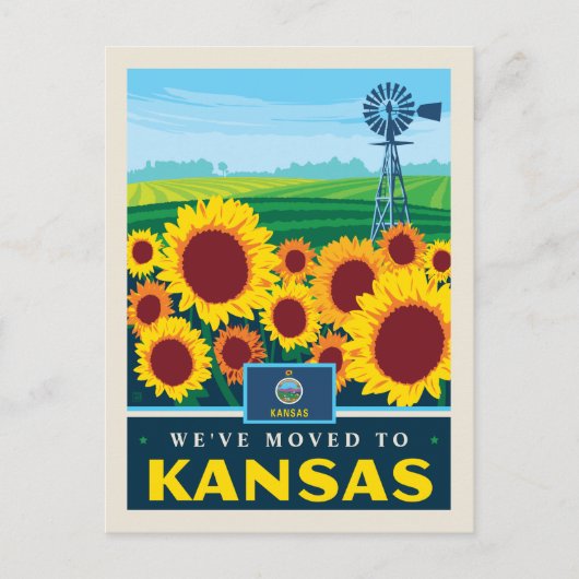 Invitation Carte Postale Nous sommes allés au Kansas (Devant)