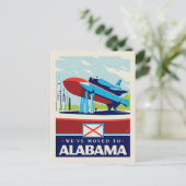 Invitation Carte Postale Nous sommes allés en Alabama (Debout devant)