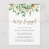 Nous sommes engagés Eucalyptus Floral Simple Fianç