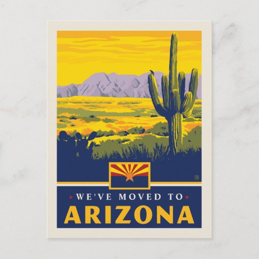 Invitation Carte Postale Nous sommes partis en Arizona (Devant)