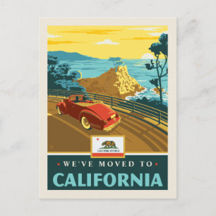Invitation Carte Postale Nous sommes partis en Californie