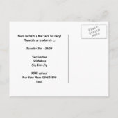 Invitation Carte Postale Nouvel An | Festif (Dos)