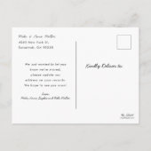 Invitation Carte Postale Nouvelle maison pour l'annonce de déménagement des (Dos)