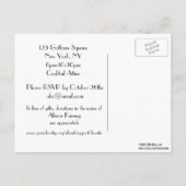 Invitation Carte Postale NYC Skyline Etched 01 Engagement Party (Dos)