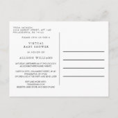 Invitation Carte Postale Oh Baby Pastel Typographie Baby shower virtuel (Dos)