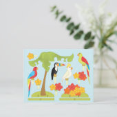 Invitation Carte Postale Oiseaux de jouets (Debout devant)