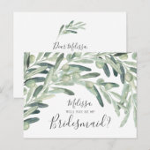 Invitation Carte Postale Olive Seras-Tu Ma Femme D'Accueil (Devant / Derrière)