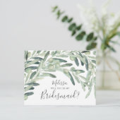 Invitation Carte Postale Olive Seras-Tu Ma Femme D'Accueil (Debout devant)