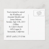 Invitation Carte Postale On se fait attraper (deux chevaux) (Dos)