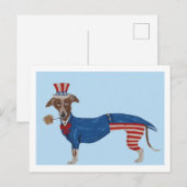 Invitation Carte Postale Oncle Sam Greyhound (Devant / Derrière)