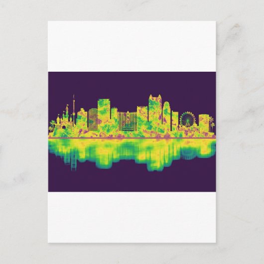 Invitation Carte Postale Orlando Florida Skyline (Devant)