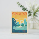 Invitation Carte Postale Orlando, Floride | Nous avons déménagé (Debout devant)