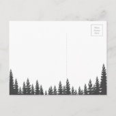 Invitation Carte Postale Ours de maman rustique | BABY SHOWER (Dos)