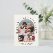 Invitation Carte Postale Panneau de Mariage en Photo d'Arche de Fête pour T (Debout devant)