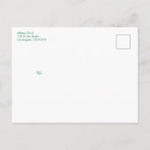 Invitation Carte Postale Papillon de champignons d'escargot mou BABY SHOWER (Dos)