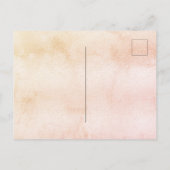 Invitation Carte Postale papillon mariage pampas herbe blush boho (Dos)