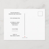Invitation Carte Postale Papillons de couleur violet Conception Mariage RSV (Dos)