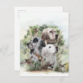 Invitation Carte Postale Paramètres anglais (Devant / Derrière)