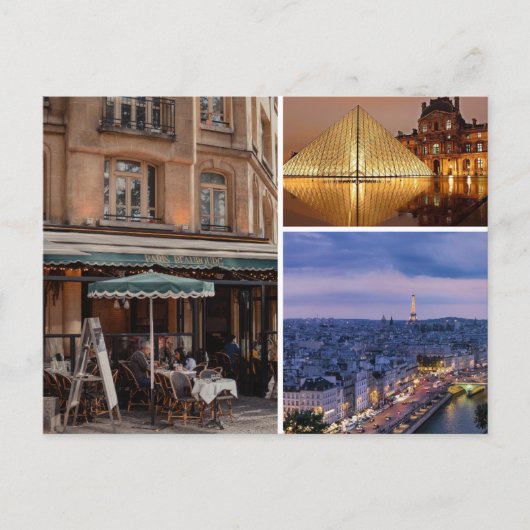 Invitation Carte Postale Paris France (Devant)