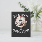 Invitation Carte Postale Parlez-moi de mon Clown Cadavre (Debout devant)
