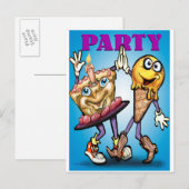 Invitation Carte Postale Parti (Devant / Derrière)