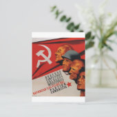 Invitation Carte Postale Parti communiste (1937)_Poster de propagande (Debout devant)