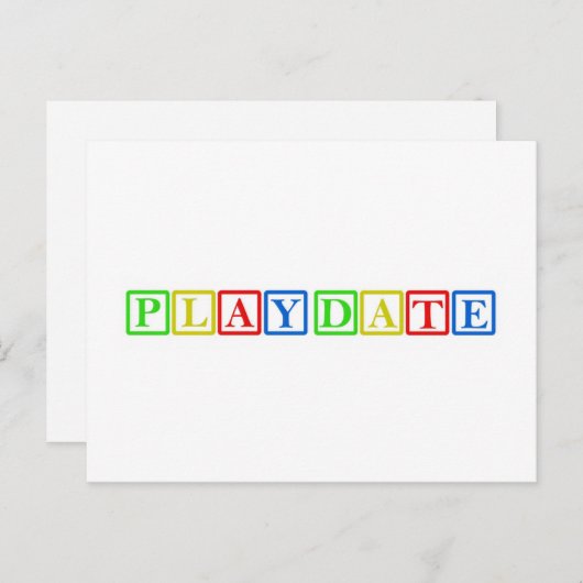 Invitation Carte Postale Partie bloc de lecture (Devant / Derrière)