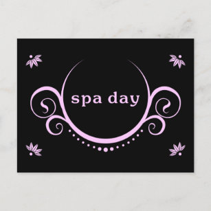Invitation Carte Postale partie de jour de spa