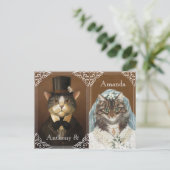 Invitation Carte Postale Partie d'engagement, douche fiançailles (Debout devant)