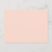 Invitation Carte Postale Parties scintillant or Rose moderne Blush Pink Omb (Dos)