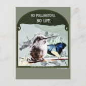 Invitation Carte Postale Pas de pollinisateurs, pas de vie (Devant)