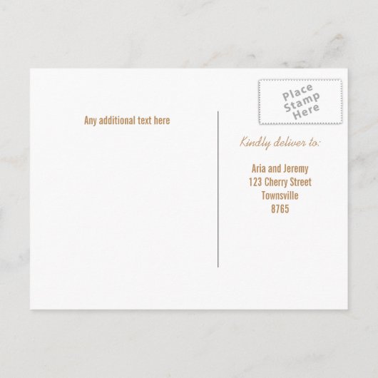 Invitation Carte Postale Pastel Unicorn fête d'anniversaire RSVP (Dos)