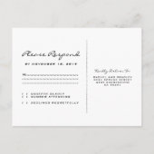 Invitation Carte Postale Pays rustique Noël vacances hiver RSVP (Dos)