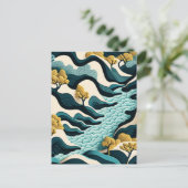 Invitation Carte Postale Paysage moderne (Debout devant)