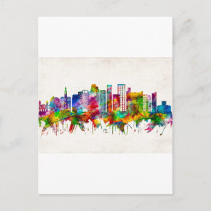 Invitation Carte Postale Paysage urbain de San Jose Californie