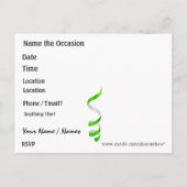 Invitation Carte Postale Peace and Party ! par SRF (Dos)