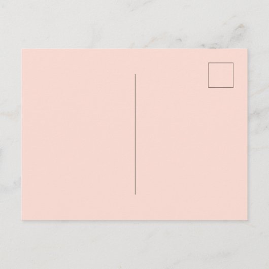 Invitation Carte Postale Peach lavande violet floraux mariage verdure (Dos)