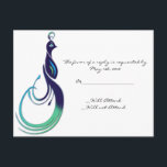 Invitation Carte Postale Peacock précieux en violet, Turquoise et vert<br><div class="desc">Symbole de la beauté, le paon a inspiré ce design unique appelé Peacock Precious en Mariage violet, Turquoise et vert. Un beau paon stylisé en violet, turquoise et vert se trouve dans le coin inférieur droit du cadre violet assorti. Cet ensemble contient des invitations, enregistrer les cartes de date, les...</div>
