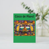 Invitation Carte Postale Perroquet du Cinco De Mayo (Debout devant)