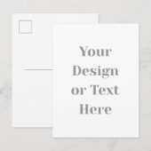 Invitation Carte Postale Personnalisable Votre conception ou texte ici Pers (Devant / Derrière)