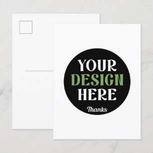 Invitation Carte Postale personnalisé, unique, élégant et minimaliste kiss 