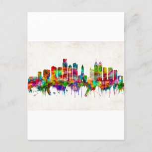 Invitation Carte Postale Philadelphie Pennsylvania Skyline