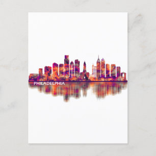 Invitation Carte Postale Philadelphie Pennsylvanie Skyline
