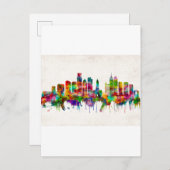 Invitation Carte Postale Philadelphie Pennsylvanie Skyline (Devant / Derrière)