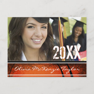 Invitation Carte Postale Photo Classe de Graduation Open House