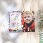 Invitation Carte Postale Photo de construction Boy Anniversaire Budget Cart<br><div class="desc">Célébrez la journée spéciale de votre petit avec cet invitation d'anniversaire de camions de construction modernes! Une fête d'anniversaire amusante et économique modèle d'invitation pour une fête d'anniversaire sur le thème de la construction! Cette conception comprend une photo du garçon d'anniversaire et trois véhicules de construction : un tracteur, une...</div>