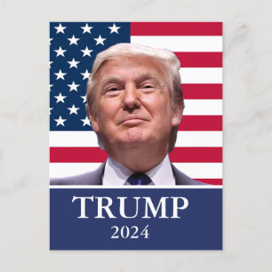 Invitation Carte Postale Photo de Donald Trump - Président 2024