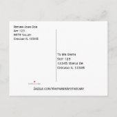 Invitation Carte Postale Photo de fête de plage d'Anniversaire (Dos)