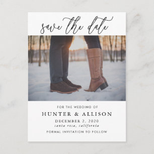 Invitation Carte Postale Photo Enregistrer la date