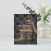 Invitation Carte Postale Photo fête d'anniversaire (Debout devant)